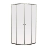 Душова кабіна DIVERSE SC01-90x90x195-TR без піддону, прозоре скло 5мм, CHROME (MI6859)